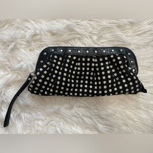 FASHION EXPRESS Polka Dotted Clutch
